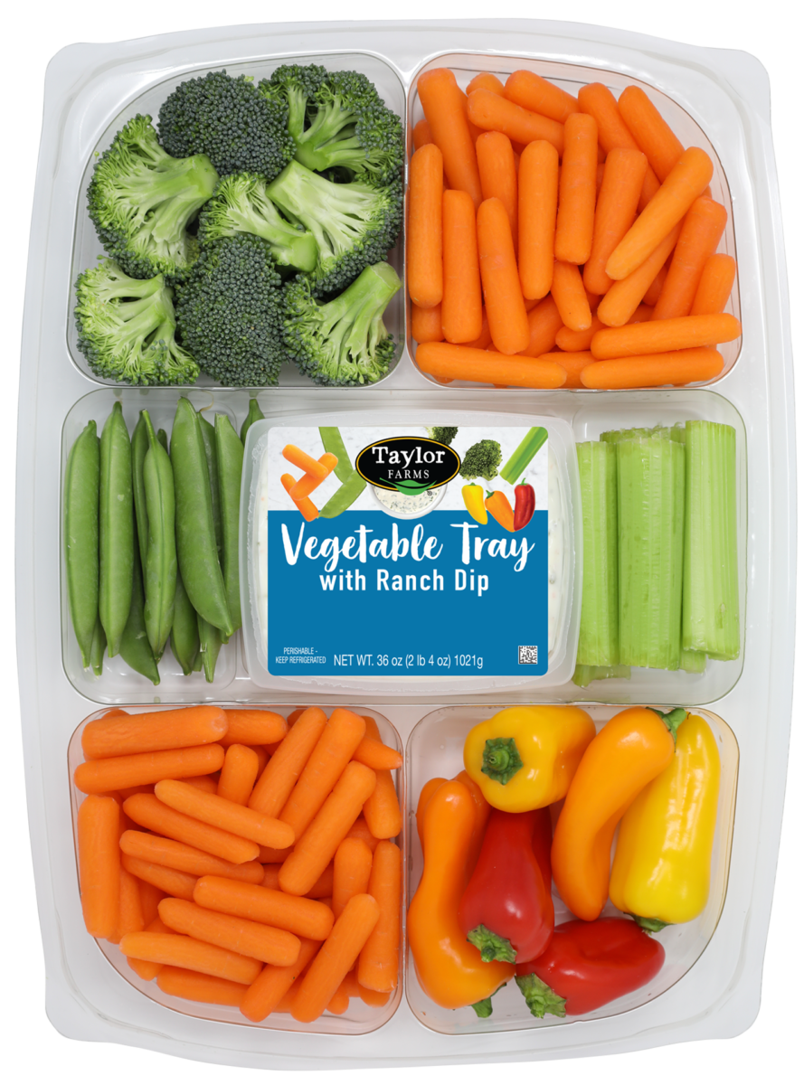 Vegetable Tray Snap PeasHidden Valley Ranch Taylor Farms