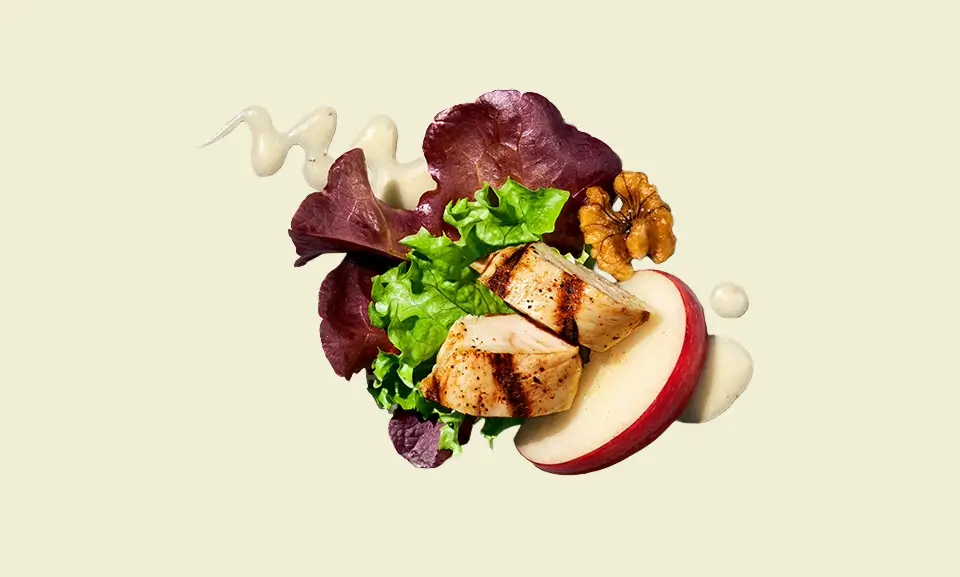 Apple & Walnut Salad with Chicken