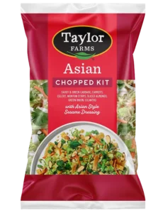 Colorful Asian salad mix featuring fresh vegetables in a bowl, perfect for healthy meal options.