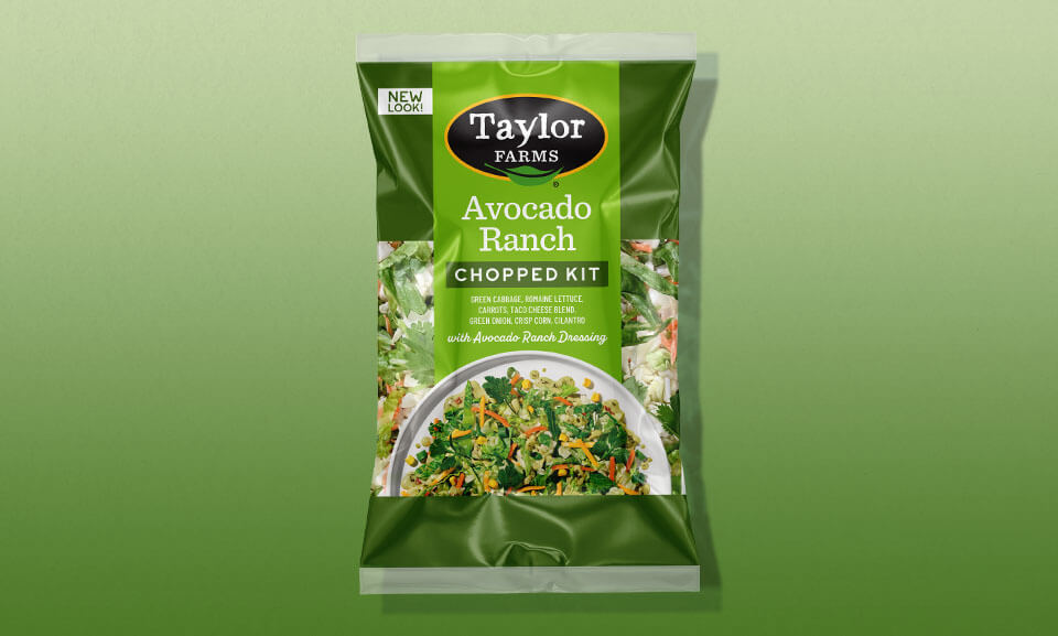 Creamy avocado ranch chopped salad kit with fresh greens and toppings for a healthy meal option.