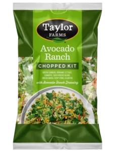 Avocado Ranch Chopped Salad Kit featuring fresh greens, avocado, and ranch dressing.