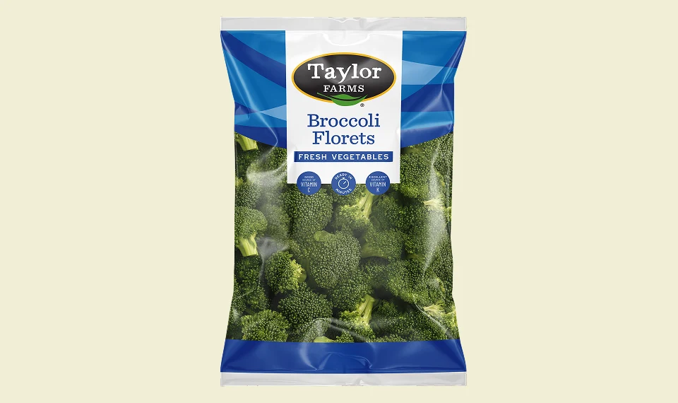 Fresh broccoli florets in a vibrant green display, perfect for salads and healthy recipes.