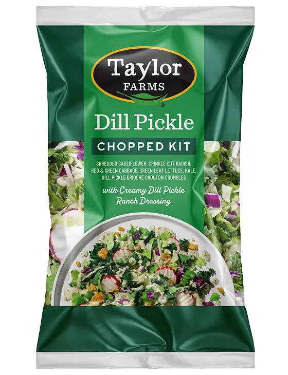 Dill pickle salad with fresh ingredients in a vibrant bowl, perfect for a healthy side dish or snack.