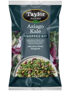 Fresh Baby Spinach 5oz package from Taylor Farms, ideal for salads and healthy recipes.