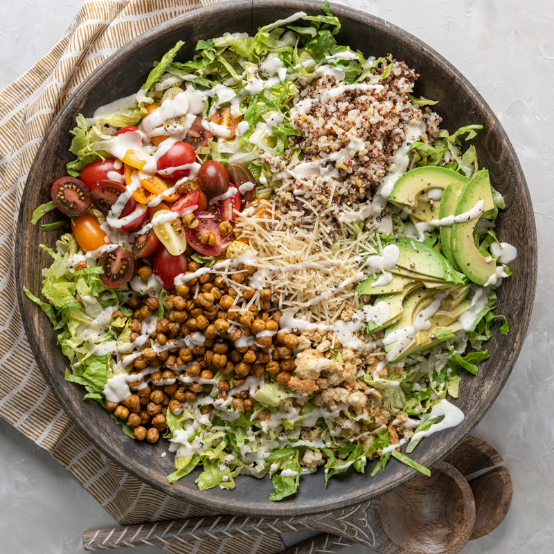 Everything Family Chopped Caesar Salad