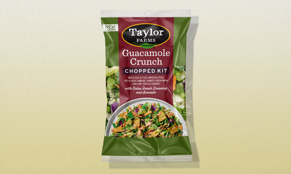 Guacamole Crunch Chopped Salad Kit featuring fresh ingredients and vibrant colors, perfect for quick meals and healthy options.