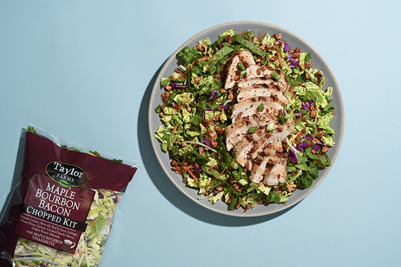 Maple Bourbon Grilled Chicken Salad Header Image