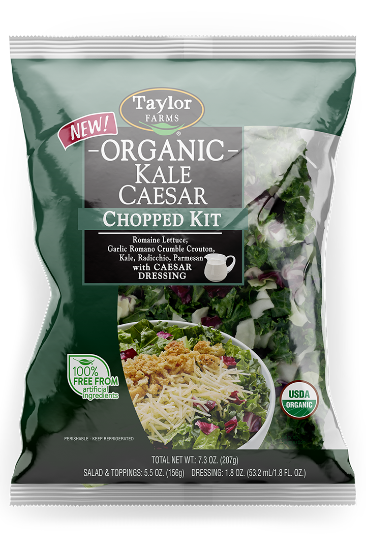 Organic Kale Caesar Chopped Kit Taylor Farms