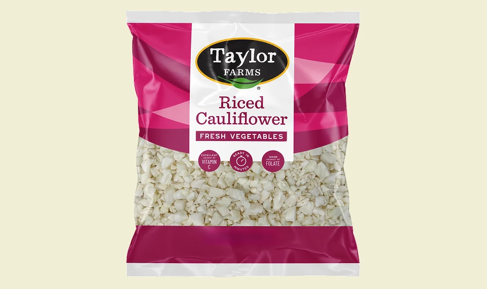 Riced cauliflower in a vibrant bowl, showcasing a healthy low-carb alternative perfect for meals and recipes.