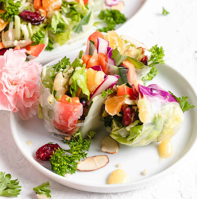 Vegan Summer Salad Rolls Featured Image