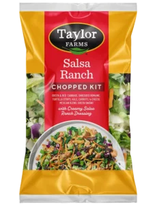 Fresh and vibrant Salsa Ranch dressing served in a bowl with fresh vegetables.