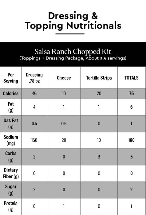 Salsa Ranch Chopped Kit