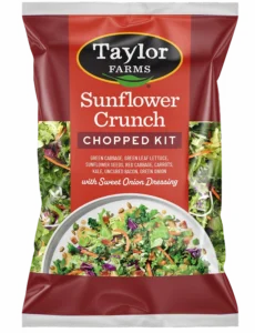 Sunflower Crunch Chopped Salad Kit with fresh greens, sunflower seeds, and crunchy toppings.