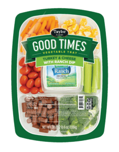 Vegetable Tray Turkey and Cheese-Hidden Valley Ranch