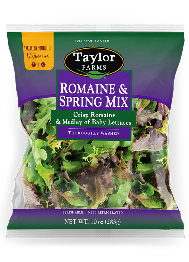 Romaine and Spring Mix