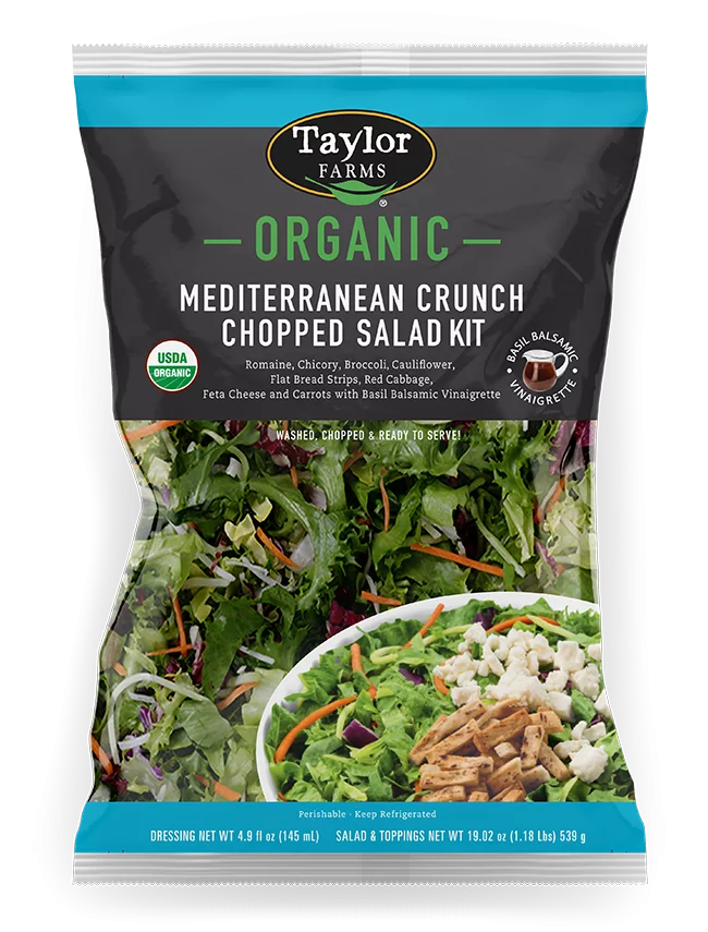 Organic Mediterranean Crunch Salad Kit | Taylor Farms