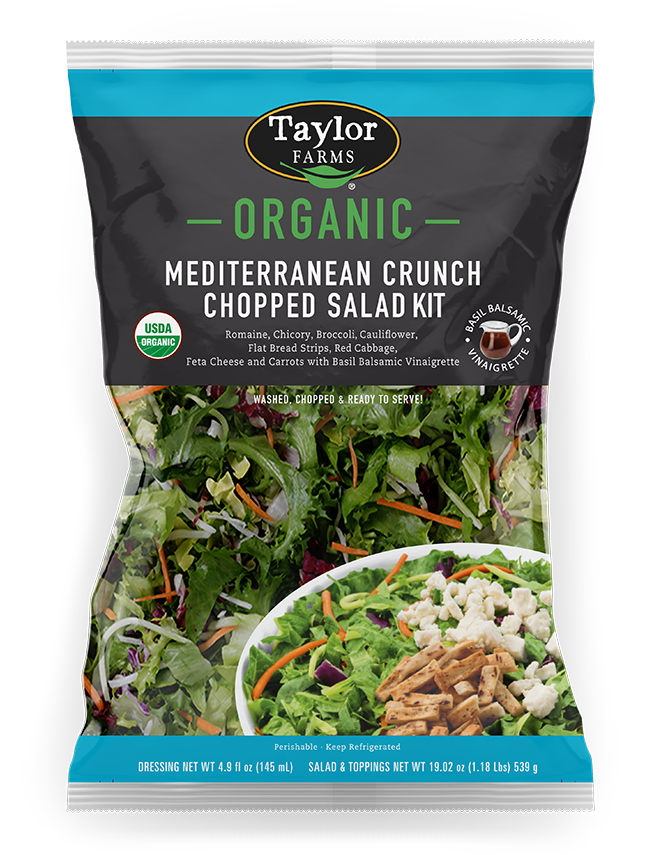 Organic Mediterranean Crunch Salad Kit | Taylor Farms