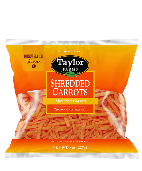 Shredded Carrots Product Bag