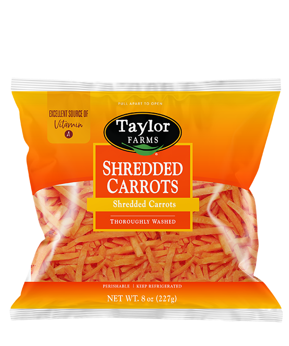 Shredded Carrots Product Bag