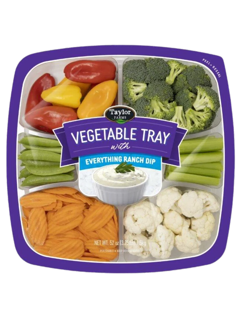 Vegetable Tray with Everything Ranch Dip sold at Costco