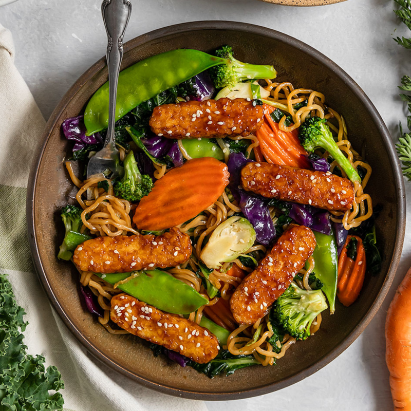 Tempeh Teriyaki Stir Fry