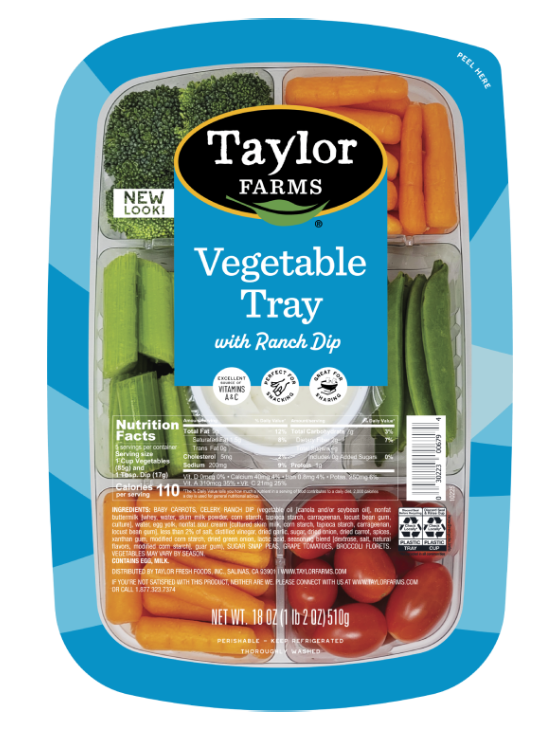 Taylor Farms Vegetable Tray with Peas and Peppers