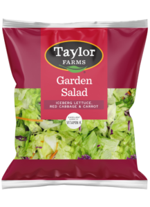 Delicious Taylor Farms Mediterranean style salad with fresh vegetables and feta cheese.