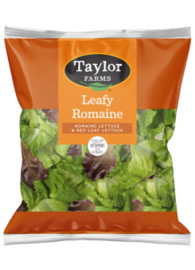 Fresh packaged salad mix with leafy greens and colorful vegetables from Taylor Farms.