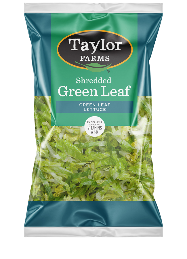 Shredded Green Leaf Product Bag