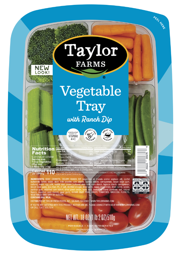 Fresh organic salad mix with vibrant greens and vegetables from Taylor Farms.