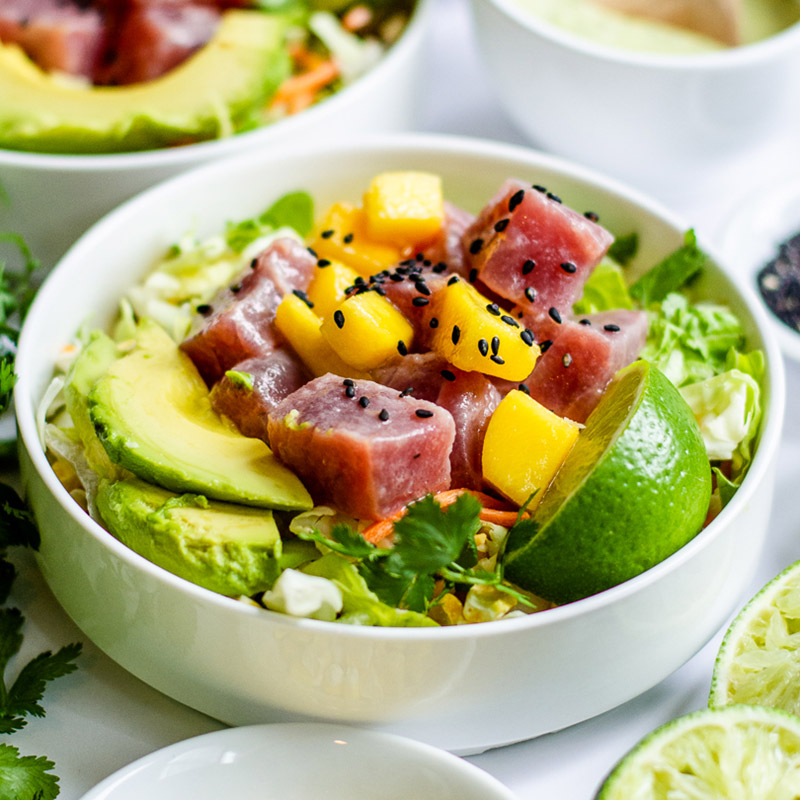 Avocado Ranch Poke Bowl Recipe