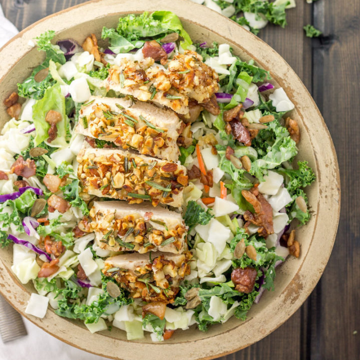 Rosemary Almond Crusted Chicken Salad Featured Image