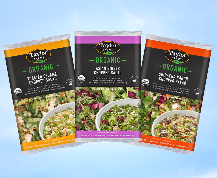 Taylor Farms Expands Chopped Offerings Into Organic Segment