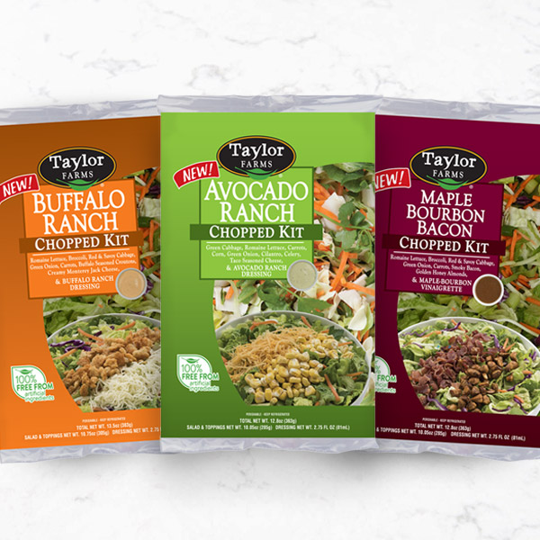 Fastest Growing Salad Segment Just Got Bigger: Taylor Farms Announces Three New Chopped Salad Kits