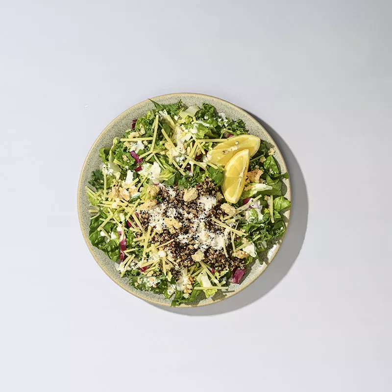 Organic Quinoa Kale Caesar Salad Recipe