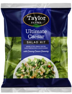 Ultimate Caesar salad kit featuring fresh romaine, crunchy croutons, and creamy dressing, perfect for healthy meals.