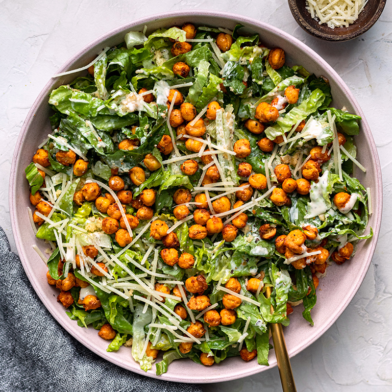 Crispy Chickpea Caesar Salad