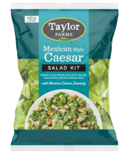 Taylor Farms Mexican Style Caesar Salad Kit, ready in less than 3 minutes