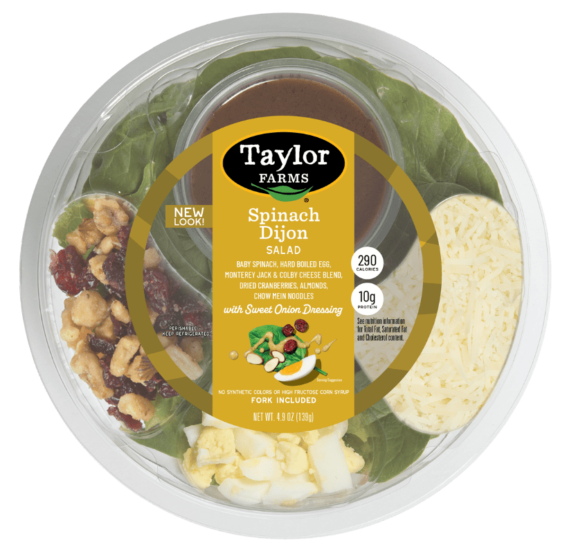 Spinach Dijon Ready to Eat Salad Bowl