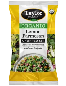 Lemon Parmesan chopped salad kit with fresh greens, toppings, and dressing for a quick, flavorful meal.