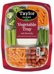 Fresh salad mix featuring vibrant greens and colorful vegetables from Taylor Farms.