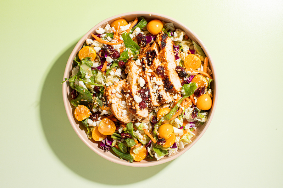 Honey Citrus Salad with Blackened Chicken