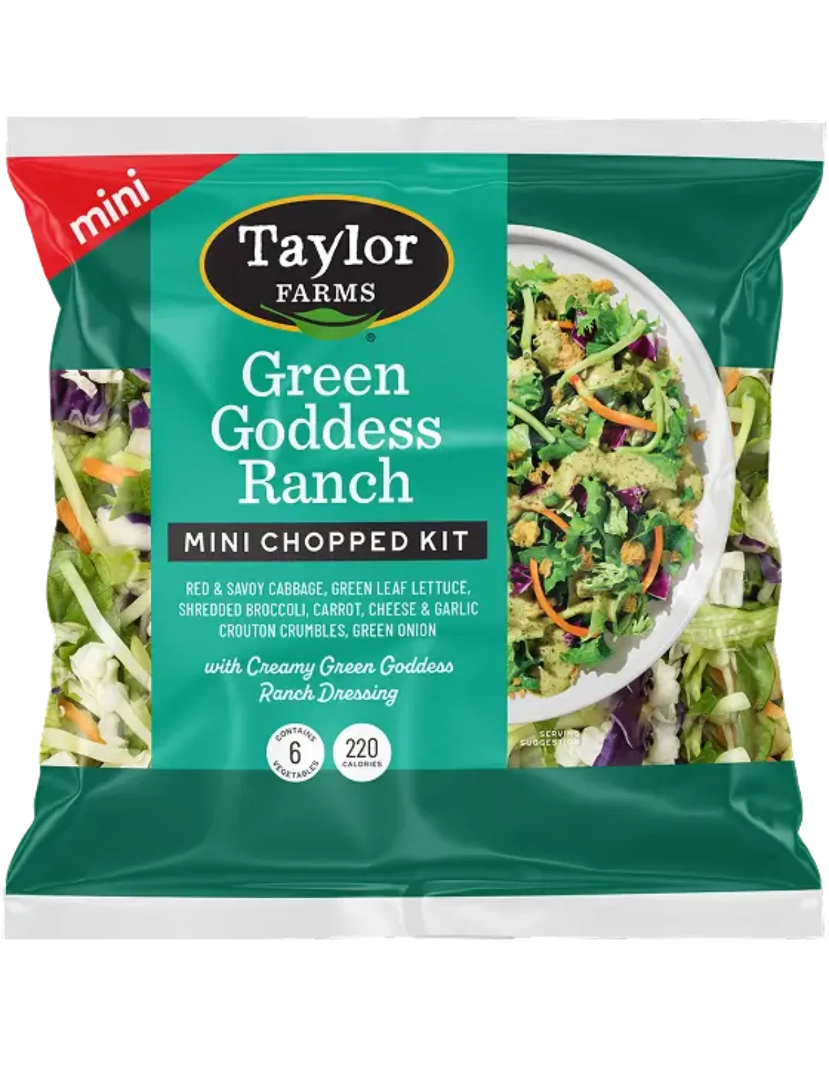 Green Goddess Ranch Mini Chopped Salad Kit - Taylor Farms