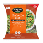 Nashville hot mini chopped salad kit featuring fresh greens, spicy dressing, and toppings for a flavorful meal.