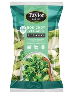 Fresh bok choy with vibrant green leaves, perfect for healthy side dishes and stir-fries.