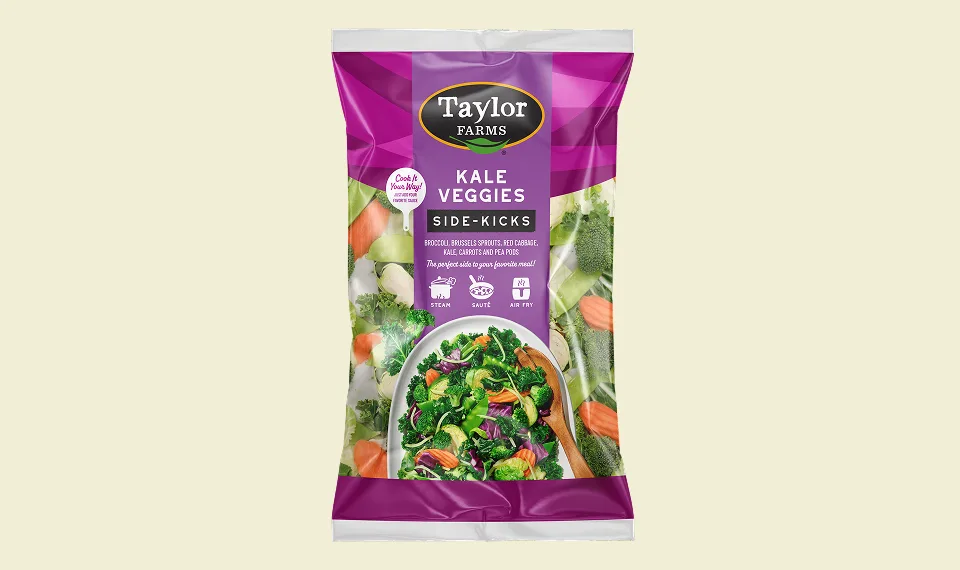 Fresh kale veggie side dish with vibrant colorful vegetables, perfect for healthy meals and easy cooking.