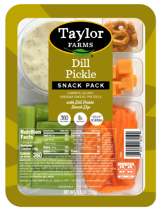 Fresh dill pickle salad featuring crunchy vegetables and zesty dressing from Taylor Farms.