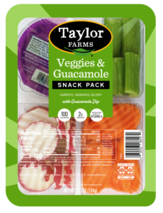 Fresh vegetables and creamy guacamole served together for a healthy snack option.