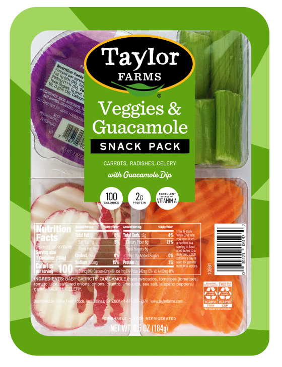 Fresh vegetables and creamy guacamole served together for a healthy snack option.