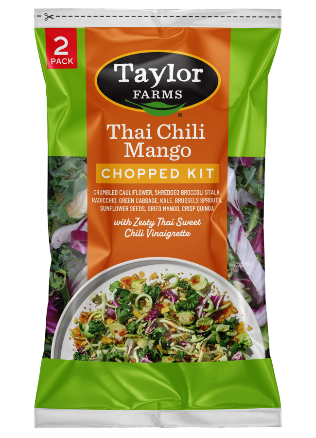 taylor farms thai chili mango 2 pack chopped salad kit